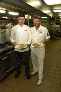 Chef Wade Dowden and Paul Graham